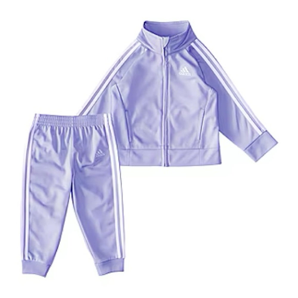 NWT Adidas Lavender Kids Tracksuit Set 4T